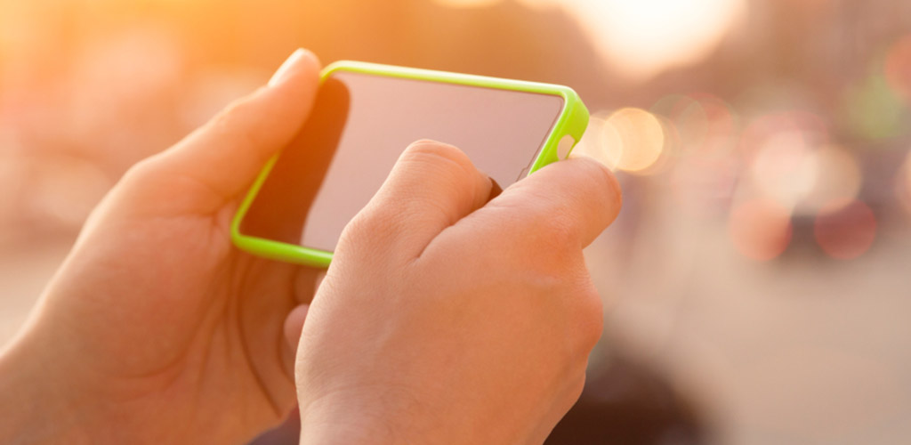 iPhone in hands