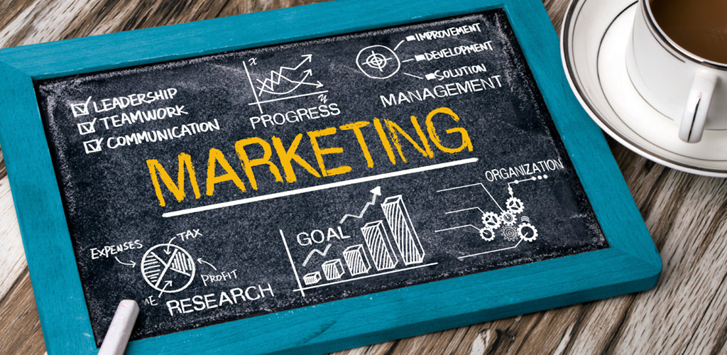 marketing chalk board