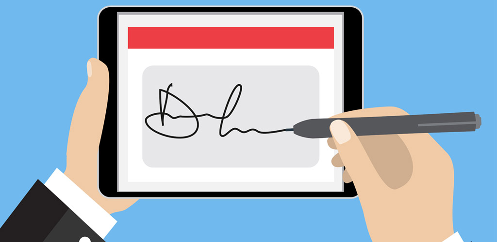 e-signature illustration