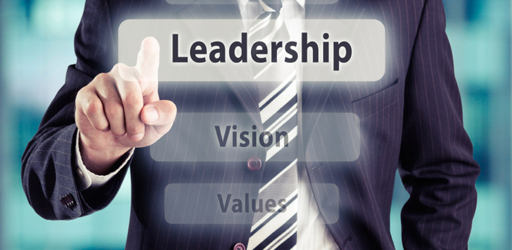 guy poking the leadership button